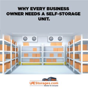 illustration of the self-storage unit and business inventory