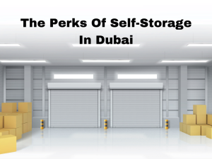 An illustration of self-storage units in Dubai